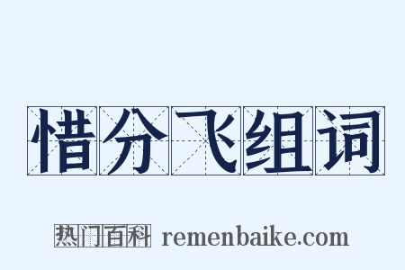 惜分飞组词是什么意思的图片